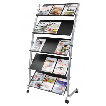 Alba DD5GM Mobile Floor Stand Doc Display 3x A4 - 5 TIER Alba DD5GM Mobile Floor Stand Doc Display 3x A4 - 5 TIER