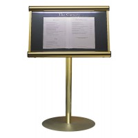 Stand Mounted Menu Display Case from E4office