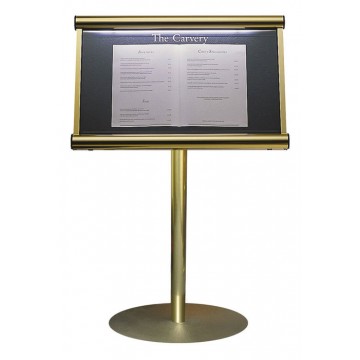 Illuminated Stand Mounted Menu Display Case